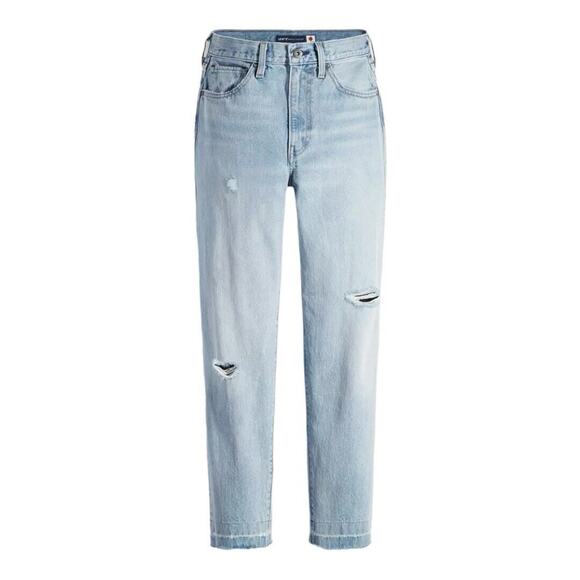 Levi's Jeans Women 24 Blue Made Crafted Column Taper High Rise Straight Leg NWT - Picture 5 of 11